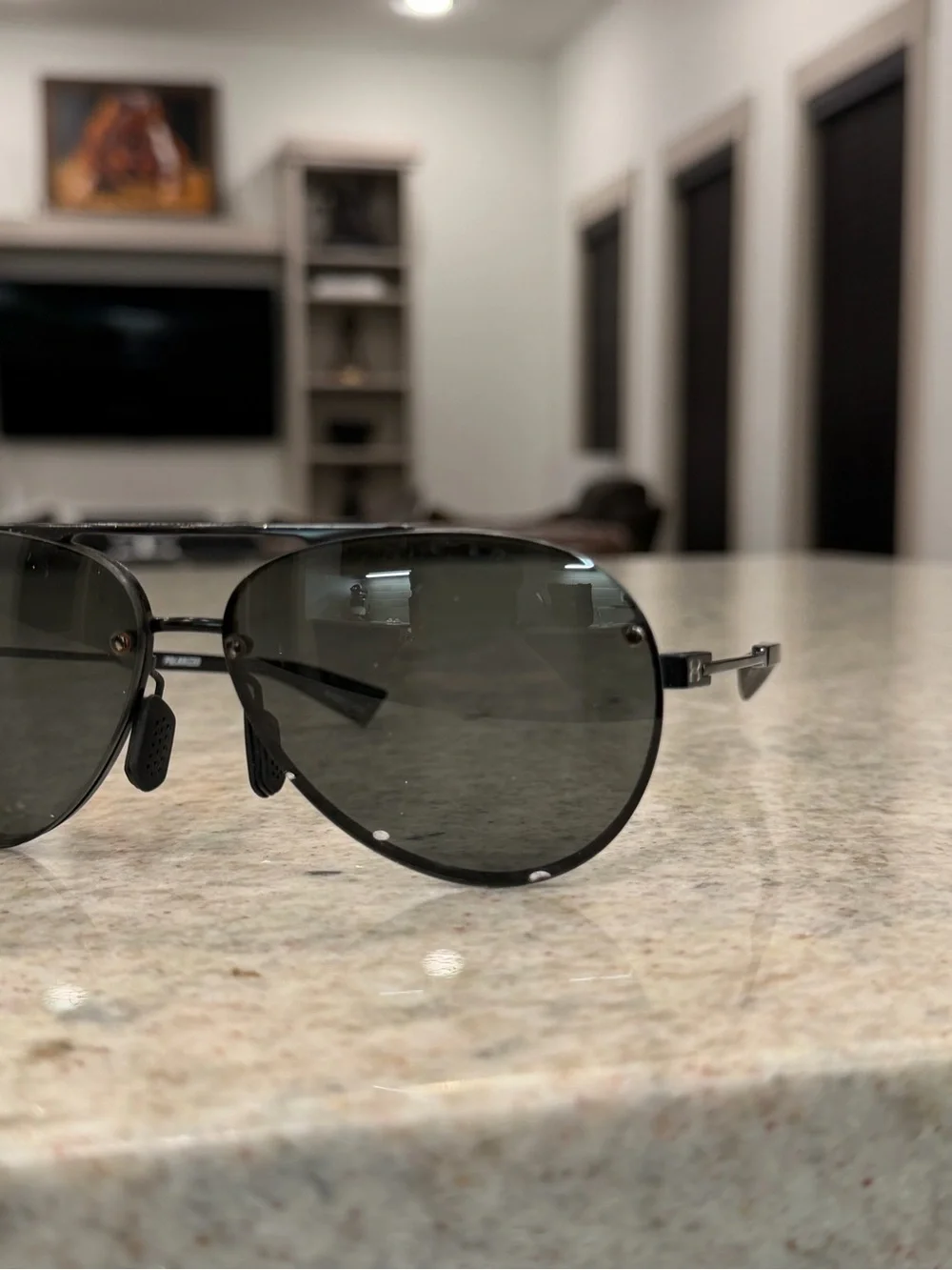 Under Armour Double Down Black Aviator Sport Sunglasses
